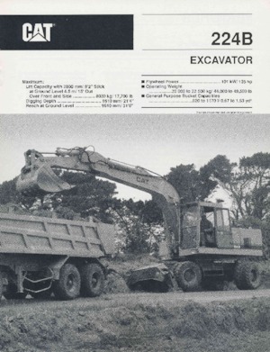 व्हील एक्सकेवेटर Caterpillar 224B