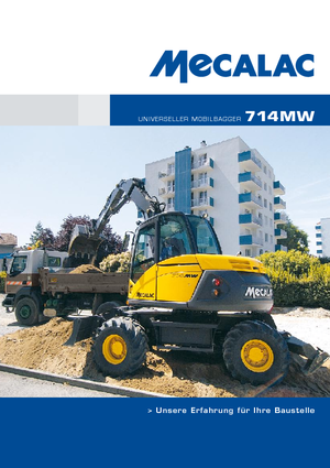 व्हील एक्सकेवेटर Mecalac 714 MW e