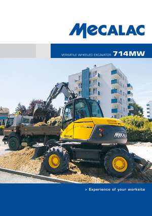 व्हील एक्सकेवेटर Mecalac 714 MW e