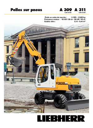 व्हील एक्सकेवेटर Liebherr A 309 Litronic
