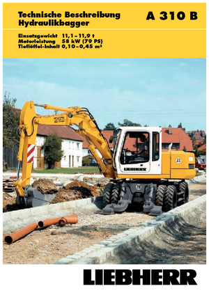 व्हील एक्सकेवेटर Liebherr A 310 B