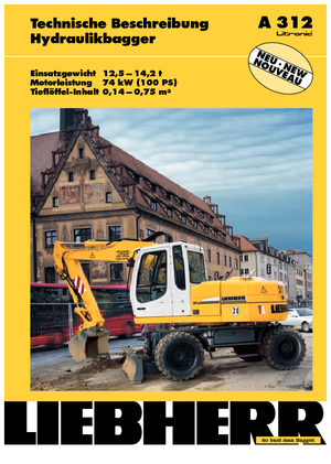व्हील एक्सकेवेटर Liebherr A 312 Litronic