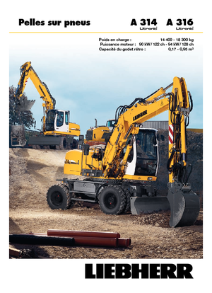 व्हील एक्सकेवेटर Liebherr A 314 Litronic