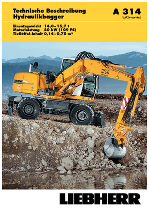व्हील एक्सकेवेटर Liebherr A 314 Litronic