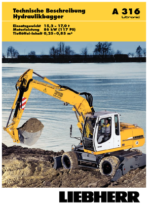 व्हील एक्सकेवेटर Liebherr A 316 Litronic