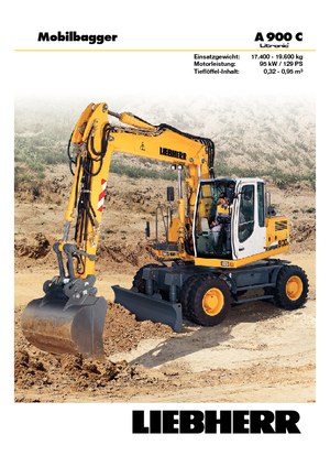 व्हील एक्सकेवेटर Liebherr A 900 C Litronic