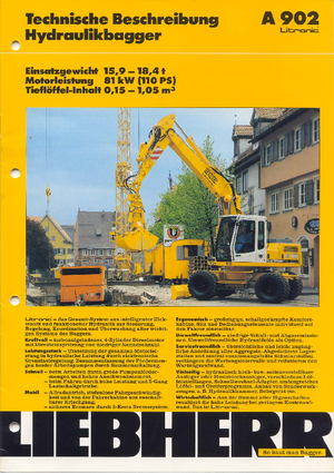 व्हील एक्सकेवेटर Liebherr A 902 Litr. PL
