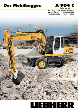 व्हील एक्सकेवेटर Liebherr A 904 C Litronic