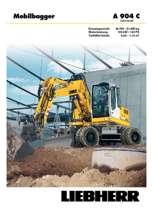 व्हील एक्सकेवेटर Liebherr A 904 C Litronic