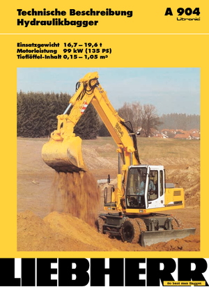 व्हील एक्सकेवेटर Liebherr A 904 Litronic