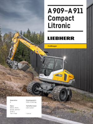 व्हील एक्सकेवेटर Liebherr A 909 Compact Litronic G8.0
