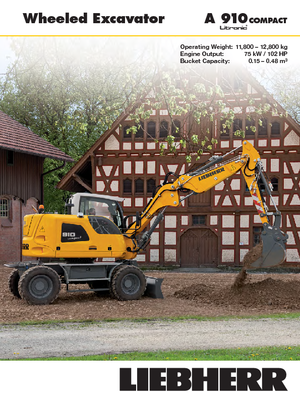 व्हील एक्सकेवेटर Liebherr A 910 Compact Litronic