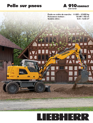 व्हील एक्सकेवेटर Liebherr A 910 Compact Litronic