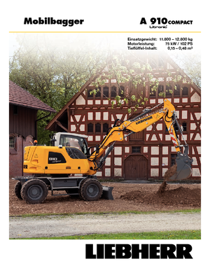 व्हील एक्सकेवेटर Liebherr A 910 Compact Litronic