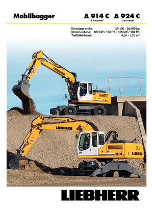 व्हील एक्सकेवेटर Liebherr A 924 C Litonic