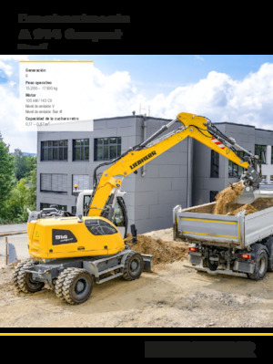 व्हील एक्सकेवेटर Liebherr A 914 Compact Litronic G6.0