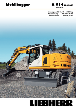 व्हील एक्सकेवेटर Liebherr A 914 Compact Litronic