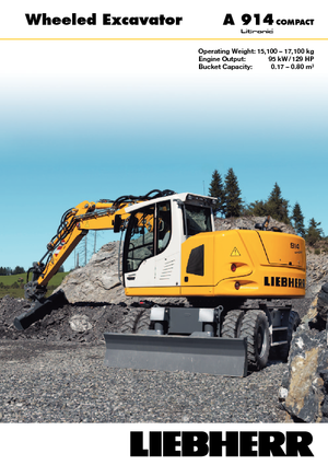 व्हील एक्सकेवेटर Liebherr A 914 Compact Litronic