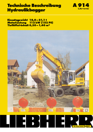 व्हील एक्सकेवेटर Liebherr A 914 Litronic