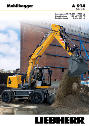 व्हील एक्सकेवेटर Liebherr A 914 Litronic