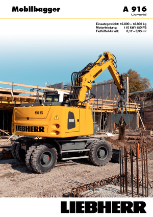 व्हील एक्सकेवेटर Liebherr A 916 Litronic
