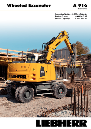 व्हील एक्सकेवेटर Liebherr A 916 Litronic