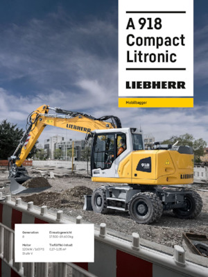 व्हील एक्सकेवेटर Liebherr A 918 Compact Litronic 