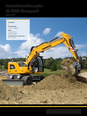 व्हील एक्सकेवेटर Liebherr A 918 Compact Litronic G6.0