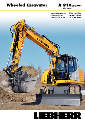 व्हील एक्सकेवेटर Liebherr A 918 Compact Litronic