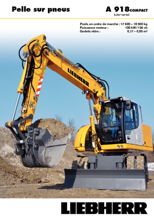व्हील एक्सकेवेटर Liebherr A 918 Compact Litronic