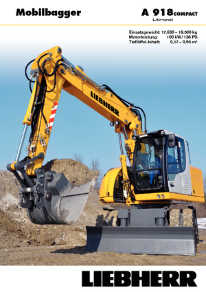 व्हील एक्सकेवेटर Liebherr A 918 Compact Litronic