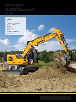 व्हील एक्सकेवेटर Liebherr A 918 Compact Litronic