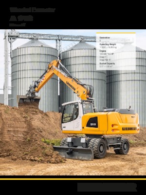 व्हील एक्सकेवेटर Liebherr A 918 Litronic G6.0