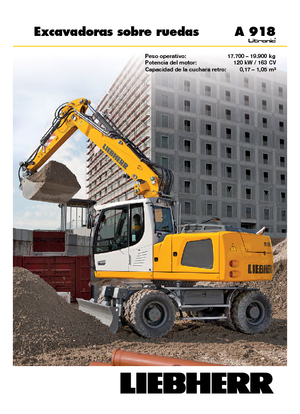 व्हील एक्सकेवेटर Liebherr A 918 Litronic