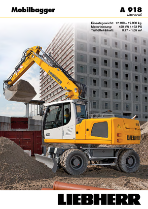 व्हील एक्सकेवेटर Liebherr A 918 Litronic