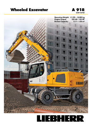 व्हील एक्सकेवेटर Liebherr A 918 Litronic