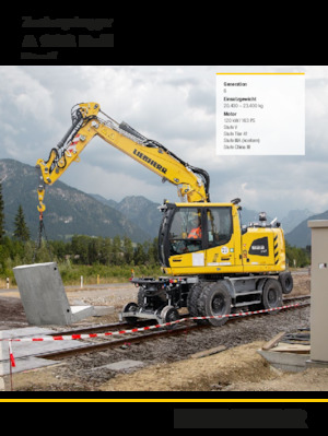व्हील एक्सकेवेटर Liebherr A 922 Rail Litronic