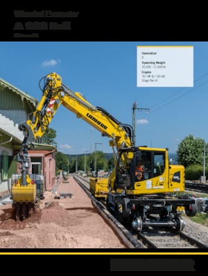 व्हील एक्सकेवेटर Liebherr A 922 Rail Litronic