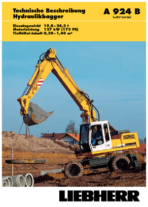 व्हील एक्सकेवेटर Liebherr A 924 B Litonic