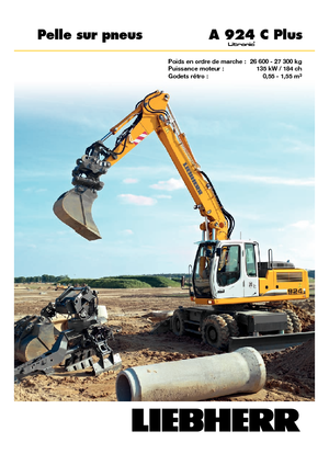 व्हील एक्सकेवेटर Liebherr A 924 C Plus Litronic