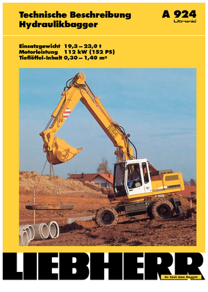 व्हील एक्सकेवेटर Liebherr A 924 Litronic