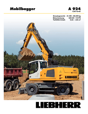 व्हील एक्सकेवेटर Liebherr A 924 Litronic