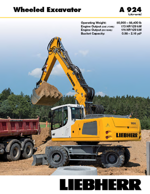व्हील एक्सकेवेटर Liebherr A 924 Litronic