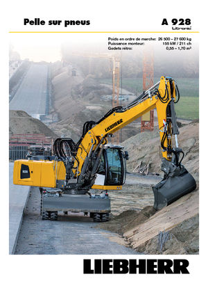 व्हील एक्सकेवेटर Liebherr A 928 Litronic