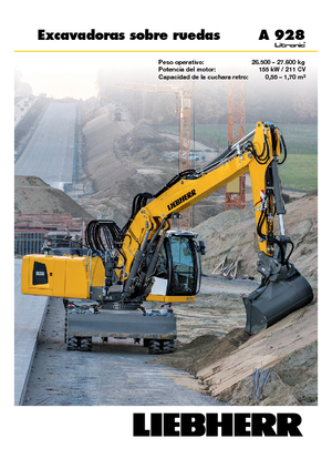 व्हील एक्सकेवेटर Liebherr A 928 Litronic