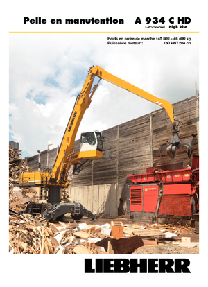 व्हील एक्सकेवेटर Liebherr A 934 C HD Litronic High Rise