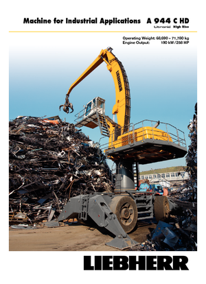 व्हील एक्सकेवेटर Liebherr A 944 C HD Litronic High Rise