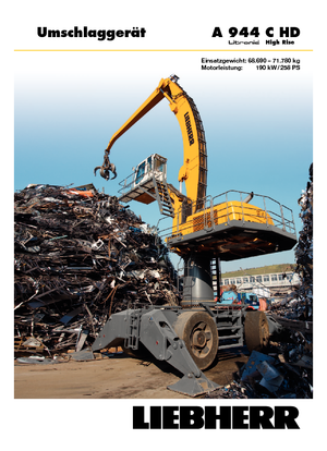 व्हील एक्सकेवेटर Liebherr A 944 C HD Litronic High Rise