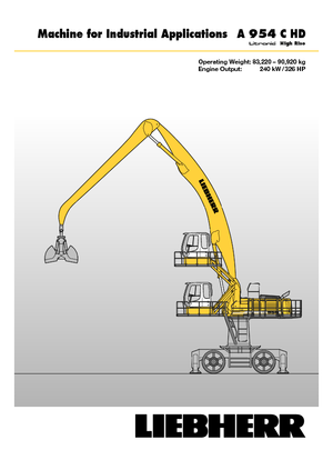 व्हील एक्सकेवेटर Liebherr A 954 C HD Litronic High Rise