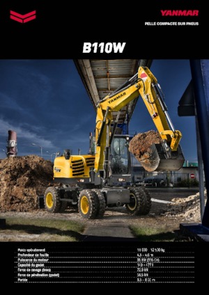 व्हील एक्सकेवेटर Yanmar B 110 PB